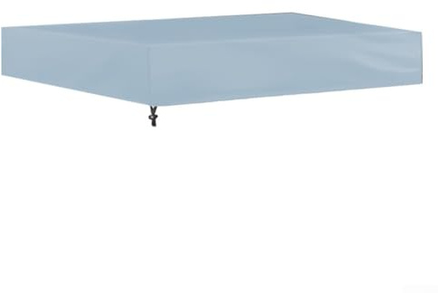 Sandkastenabdeckung, quadratisch, 210D, wasserdicht, strapazierfähig, Sandkastenabdeckung, grüner Garten-Sonnenschutz für Kinder, Spielbereich im Freien (grau, 120 x 120 cm)