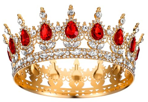1 Stück Krone Damen Prinzessin Tiara Kristall Tiara Prinzessin Kristall Strass Stirnband Hochzeit Tiaras Kronen Glitzernde Braut Diadem Haarschmuck Krone für Torte Party Festzug Hochzeitsfeier