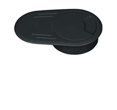 passacavo per scrivania, passacavo 10 pezzi Copriforo for cavi 53 mm 60 Supporto passacavo for computer, ufficio, scrivania, hotel, ferramenta for mobili(Black,60MM)