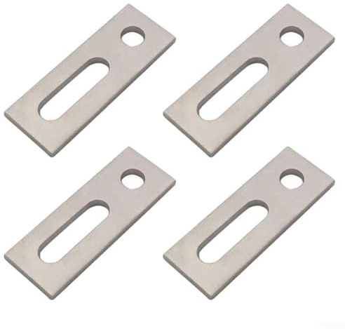 Robuste Adapterplatte für Solar für Stockschrauben M10, aus Edelstahl (4 Stück)