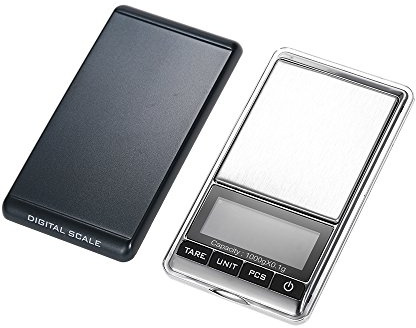 Sunydog 1000 -Digitalwaage, 7 Einheiten Zur Auswahl, ße Hintergrundbeleuchtung, Kompakte Größe, Präzises Gewicht, Tara-Funktion, Vielseitige Messung für Gold, Silber, Edelsteine