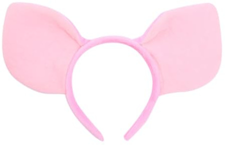 DIYEAH Rosa Schweineohr Haarreif aus Stoff und Kunststoff Dekorativer Party Kopfschmuck für Foto Requisite und Performance Accessoire