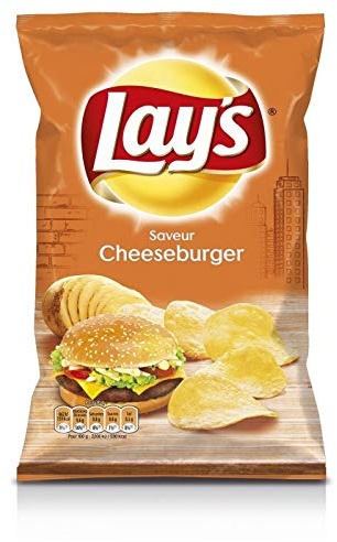 Lay'S Chips Cheesburger 3X120G - Livraison Gratuite Pour Les Commandes En France - Prix Par Unité