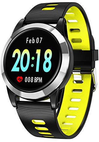 HYLR Fitness Tracker Orologio Fitness Donna Uomo Smartwatch Cardiofrequenzimetro da Polso Schermo a Colori Impermeabile IP68 Braccialetto Fitness Smart Watch per Samsung Huawei Android iOS
