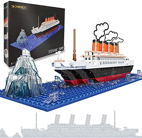 RMS Titanic Modellbaustein Set 548 Stück 100% kompatibles DIY Lernspielzeug 3D Puzzle Geschenk für Erwachsene und Kinder