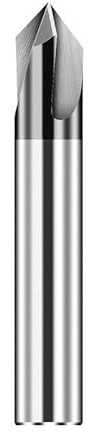 1 Stück Hartmetall-Fasenfräser 50 70 80 100 110 130 140 150 Grad Schaftfräser Aluminiumschneider CNC-Maschinengravurwerkzeuge (Color : For Steel, Size : D6xR110x50Lx3F)