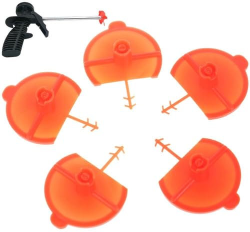 Buse De Pulvérisation À Ventilateur Plat, 5 Pièces, Buse De Pistolet À Mousse en Polyuréthane, Remplissage De Mousse, Pistolet De Calfeutrage, Buse De Pistolet À Colle À Jet Moussant