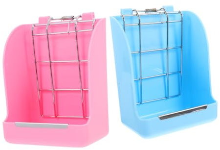 BESPORTBLE 2St Haustier fütterung Spielzeughamster Fressgitter Frühlingskaninchen Hamsterzubehör Hasen zubehör für den käfig kaninchenstall zubehör Hasenfutter Container