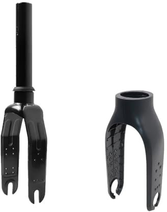 WASQUBKS Kompatibel for Xiaomi M365 PRO PRO2 1S Lite Elektro-Tretauto-Vorderradgabel, Zubehör aus Aluminiumlegierung, Kunststoffabdeckung(B Set Black)