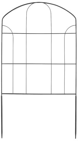 Pssopp Bordure de Clôture en Fil de Fer, Clôture de Jardin Décorative, Barrière pour Animaux, Paysage Enduit, Bordure en Fil forgé, Clôtures de Patio Pliantes, de Parterre de
