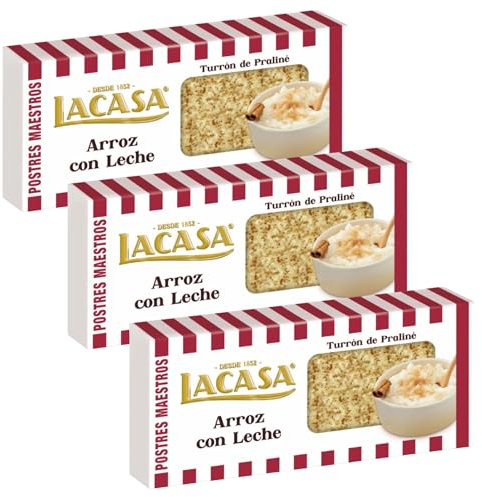 Lacasa 3x Turrón de Arroz con Leche 225 G