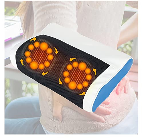 Massagekissen Mit Warmefunktion Riicken Body Massage Pillow,Massagekissen 8 Shiatsu Massageknoten Nackenmassagegerät,geeignet Für Die Ganzkörpermassage Zu Hause, Im Auto, Im Büro