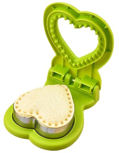 Krujecnt Coupe-sandwich, Moule À Sandwich En Forme De Coeur Pour Le Déjeuner Des Enfant, Moule À painn En Acier Inoxydable, Découpeur De Toasts À La Presse Pour Le Petit Déjeuner
