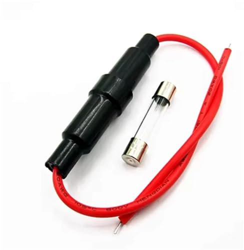 6 * 30mm Glas Halter Schraube Typ 22AWG Draht 250V 6X30MM Glas Sicherung 5Pcs(7A)