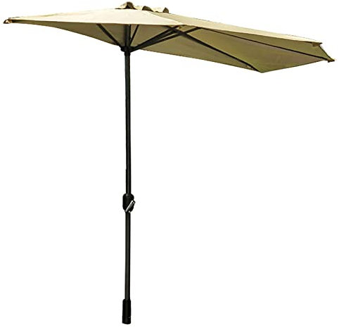 Parasols contra la Pared Medio Parasol, el Paraguas de Patio Rojo Impermeable para Paraguas de Mercado al Aire Libre para Paraguas, balcón de jardín de Servicio Pesado Cubierta de Sombra de Sol