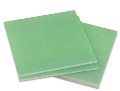 Placa de fibra de vidrio epoxi, Tablero de fibra de vidrio G10 FR4 verde claro de 10 a 25 mm(10x300x300mm 1pcs)
