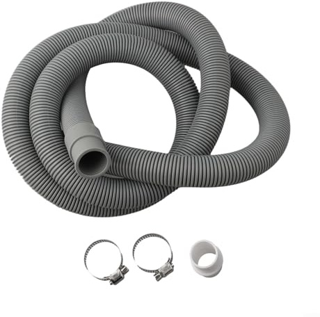 Toute l'extension du tuyau d'eau Kit de rallonge de tuyau de vidange for lave-vaisselle et lave-linge gris 70-200 cm(200CM)