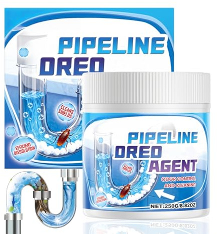 250G Powerful Drain Unblocker & Sink Unblocker,Toilet & Shower Drain Cleaner,Pipe Dre/dging Agent Cleaning Products for Kitchen,Bathroom & Outdoor Pipes,Safe Cleaning Products for All Pipes