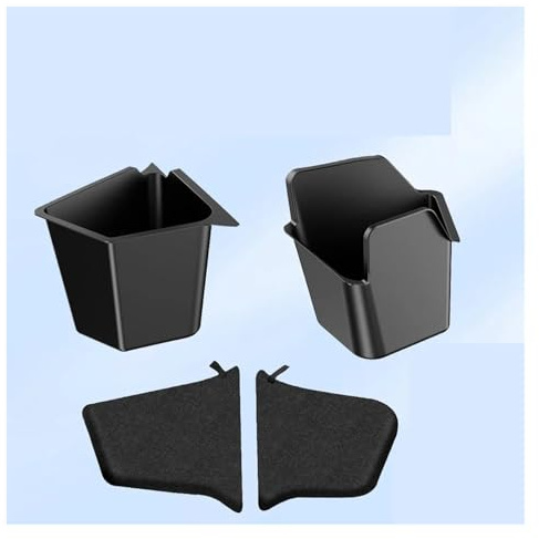 Wnfmjqe Cache-Bagages pour Tesla pour Model Y pour Juniper 2025 Boîte e Rangement Latérale Gauche/Droite pour Coffre Tapis Protection TPE Floqué. Panel Luggage(Type 5 (Offical))