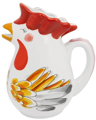 Pichet à jus de Pâques Paaskip - Pot à poulet en céramique au design ludique Blond-Amsterdam de Pâques, idéal pour servir du jus, de l'eau et du lait lors du petit-déjeuner de Pâques et du brunch