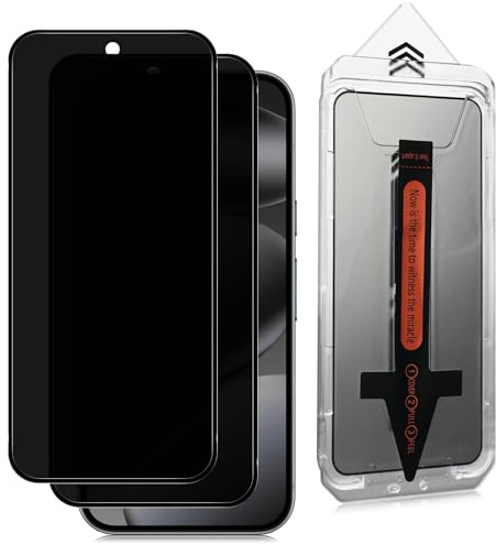 Datree Privacy Pellicola Protettiva per Google Pixel 10/10 Pro/9/9 Pro, 2 Pezzi Vetro Temperato Antispia Durezza 9H, Installazione Automatica, Ultra Resistente, Anti-Graffio, Senza Bolle