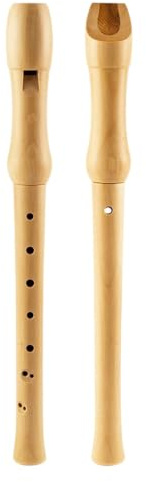 Blockflöjt Musikinstrument 8-håls Sopran Tysk/engelsk Blockflöjt I Trä | Stämning av hög tonhöjd: Klart och ljust ljud för övning.(English)