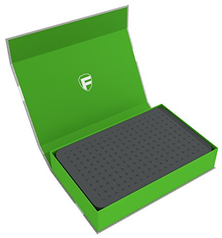 Feldherr magnetlåda grön med 40 mm rasterskum