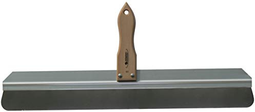 COUTEAU A ENDUIRE INOX 60CM COINS ARRONDIS (BOIS)