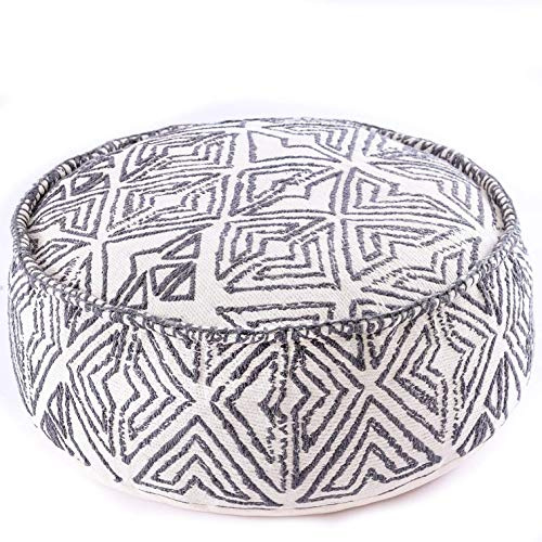 Mandala Life ART Tribal Hocker osmanische Abdeckung -60x20 cm - Luxus, Handwerker Raum Dekor Hocker für Meditation, Yoga und Boho Chic Sitzbereich Boden Kissenbezug