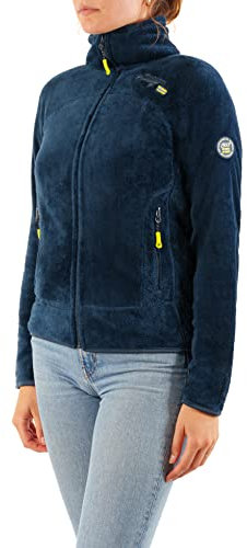 Geographical Norway Upaline Lady - Fleece Fine Frauen Warm Fermetur Zip - Jacke Herbst Winter Frühling Warm Frauen - Long Sleeve Pullover Pelz Weich Komfort Outdoor (Marine XXL-Größe 5)