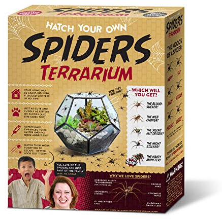 Prank Gift Box Hatch Your Own Spider Terrarium - Perfect Gag Gift and Funny White Elephant Idea