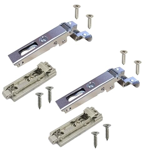 SALICE. Scharnier Türscharniere Klappbar für Türen mit Öffnung 105°, verschiedene Anwendungen. (Metallprofile, Kragen: 0 Basis H00 Holzschraube)
