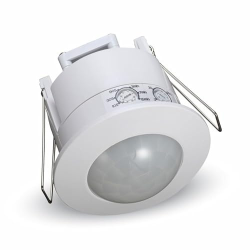 Sensore di Movimento Presenza da Incasso Soffitto Cartongesso 360° rilevatore infrarossi accensione luce lampadine