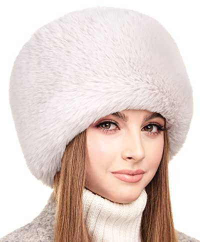 Futrzane Modern Kosakenmütze - Fellmütze Damen - Winter Russische Mütze Pelz
