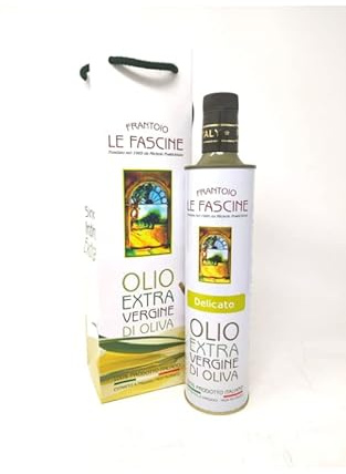 Le Fascine Blend Delì - Olio Extravergine Di Oliva 100% Italiano Estratto A Freddo Prodotto Da Olive Provenzale Ogliarola e Leccino (Bottiglia da 750 ml con Busta)