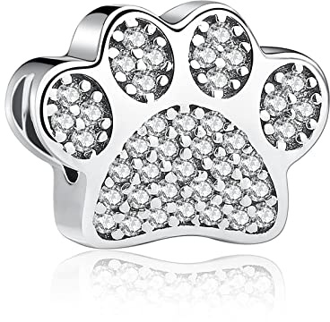 Alstiva Familie Freundschaft Liebe 925 Sterling Silber 5A Zirkonia Charm Anhänger für Armband Charm Bead Pendant für Europäische Armbänder Halsketten Schmuck Geschenk für Damen Frauen
