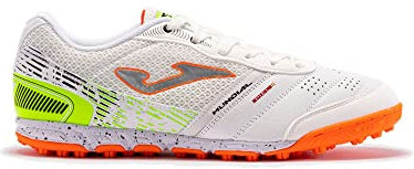 Joma Mundial 23 Turf Scarpe Da Calcio - Turf Cleats, Scarpe Da Calcio - Indoor Calcio Cleats, Calcio Indoor Scarpe - Bianco - 7-12, Corallo bianco, 7