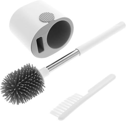 BUGUUYO 1ensemble Porte-balayette WC Mural Inoxydable avec Support Brosse Longue pour Toilettes Installation Pratique Perçage Accessoire De Salle De Bain Élégant Et Fonctionnel