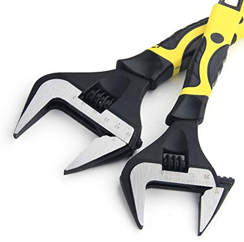 Verstellbarer Schraubenschlüssel, großer Öffnungsschlüssel, Universal-Mini-Mutterschlüsselsatz, 6/8/10/12 Zoll, Rohrzange, Badezimmer-Reparatur-Handwerkzeuge (8 Zoll)