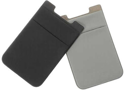 BESTonZON 2pezzi Portacarte Per Smartphone Scomparto Custodia Slim Spandex Accessorio Protezione Telefono