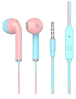 Cuffie intrauricolari cablate | Cuffie con filo | Tappi per le orecchie di diverse dimensioni per bambini, simpatici auricolari con filo, auricolari da donna con filo, cuffie intrauricolari con dimens