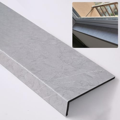 Davanzale per Finestra Rivestimento del Davanzale della Finestra con Finitura in Marmo Grigio, Rivestimento del Davanzale del Bovindo in Pannelli Compositi, Piastra di Protezione del Bordo della Fines