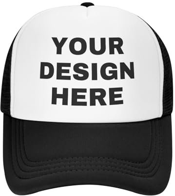 LLLGSH Personalisierte Kappe, Baseballkappe mit Text, Logo und Foto, Personalisierte Baseballkappe, Kappengeschenk für Mutter, Vater, Mann, Frau, Freund