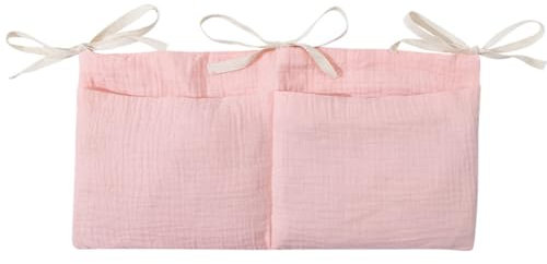 Babybett Organizer,Bett Organizer Kinderbett,Kinderzimmer Hängender Bett Organizer mit 2 Taschen, Organizer Beistellbett Baby, Betttasche Spielzeugtasche, Aufbewahrungstaschen für Betten