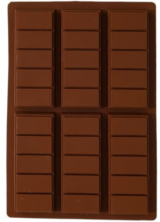 1 Pcs Silicone Chocolate Mould Candy Molds, Break Apart Rectangle Bakeware Mold, Non-Stick Reusable DIY Jelly Baking Mould