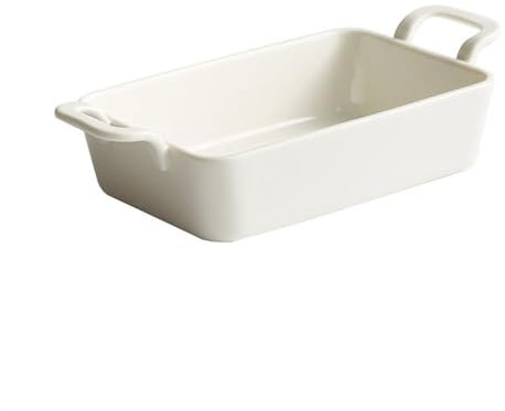 SDA287MZ Pirofile da Forno Forno scandinavo Occidentale in Ceramica, teglia for Pizza, Cottura Domestica, microonde, Buffet Creativo, Doppio Piatto Pirofila(15 Inches)