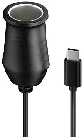 65W USB C a 12V encendedor de cigarrillos hembra macho a hembra adaptador de encendedor de cigarrillos convertidor coche electrónica accesorios