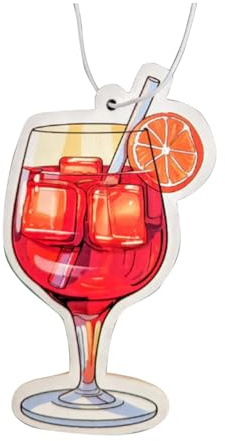 4 Stück Auto Spritzo Aperoli - Duft Orange,SPRITZ APERITIF,Holy Aperoly, fürs Auto mit Orangen Duft