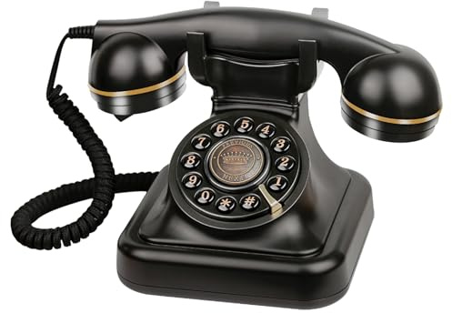 Audio Guest Book Wedding Phone Can Record Custom Audio Guest Books for Weddings, Banquets and Parties, and Supports Voice Recording Playback on the Device Itself.(Black)