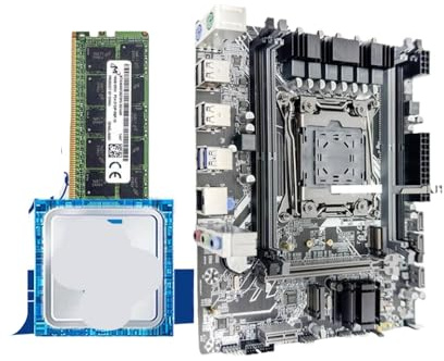 JGHFReW Paquete de Placa Base para Juegos X99 con procesador Xeon E5 2680 V3, 16GB DDR4, Memoria ECC de 2133MHz, M.2, USB 3,0 para componentes de PC